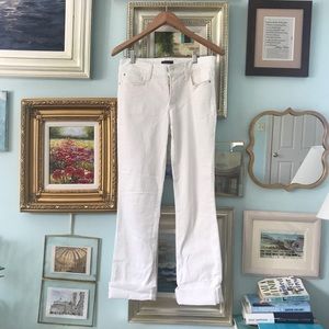 NYDJ Marilyn Straight White Jeans NWOT